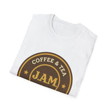 Comfort meets purpose in the J.A.M. Coffee & Tea T-Shirt — Sip Boldly. Give Proudly. Wear the Message.